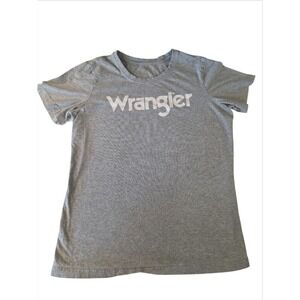 Wrangler Western Fashion Heather Gray T-shirt Women's  Size Large Used